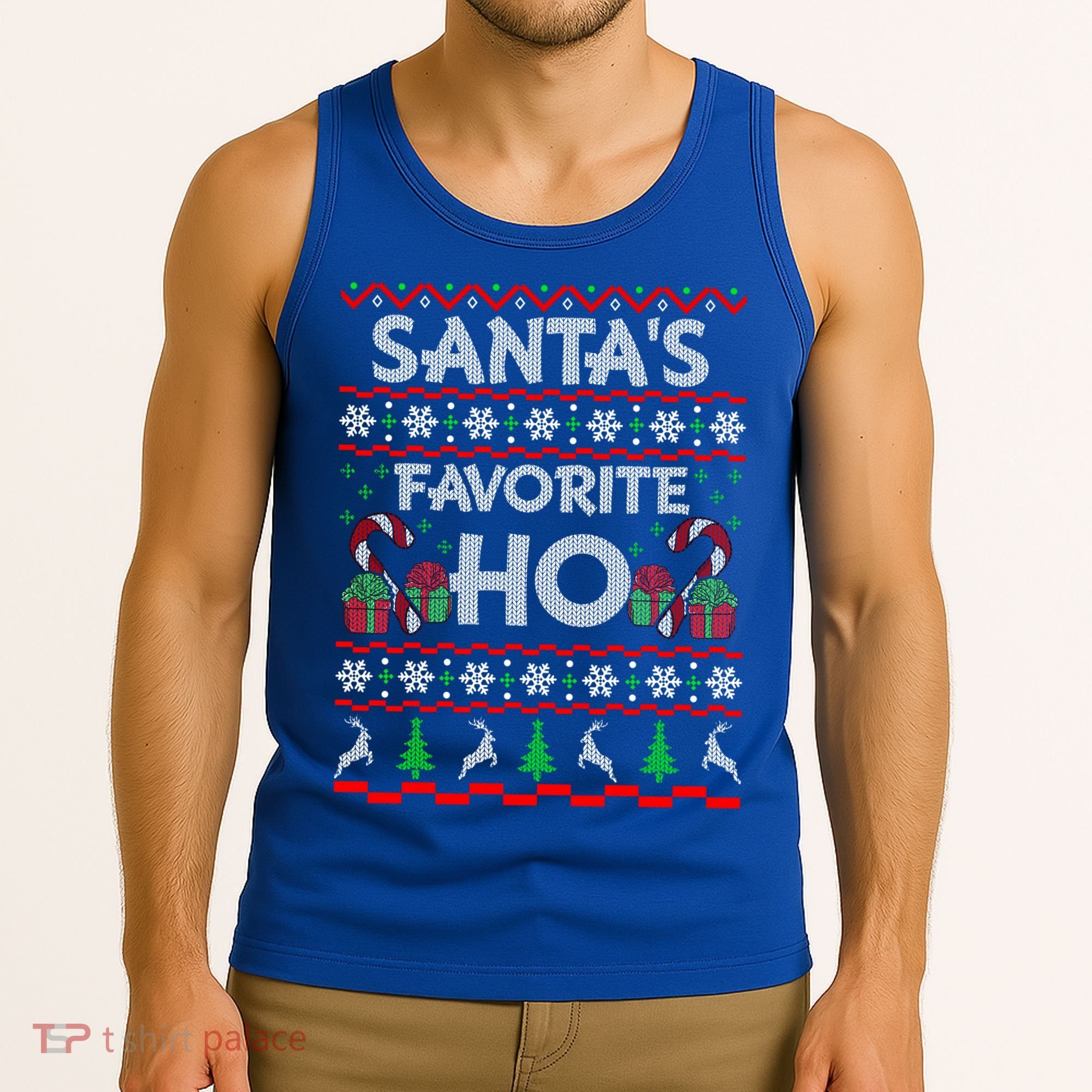 SantaS Favorite Ho Cool Gift Xmas Ugly Christmas Sweater Gift Tank Top