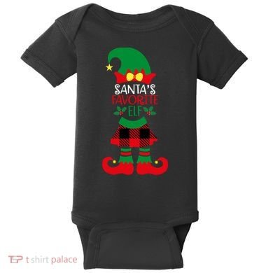 Santa's Favorite Helper Baby Bodysuit