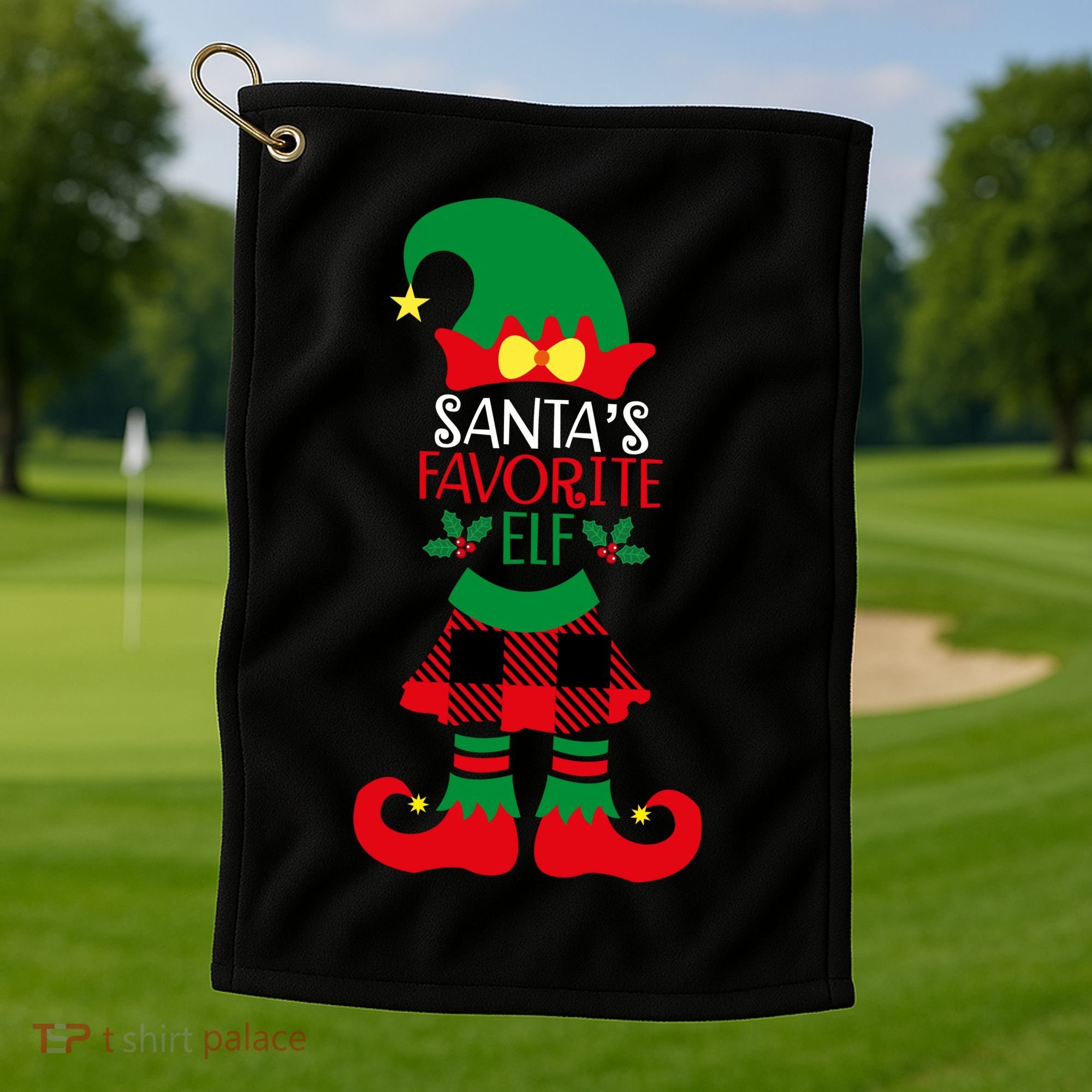 Santa's Favorite Helper Golf Towel