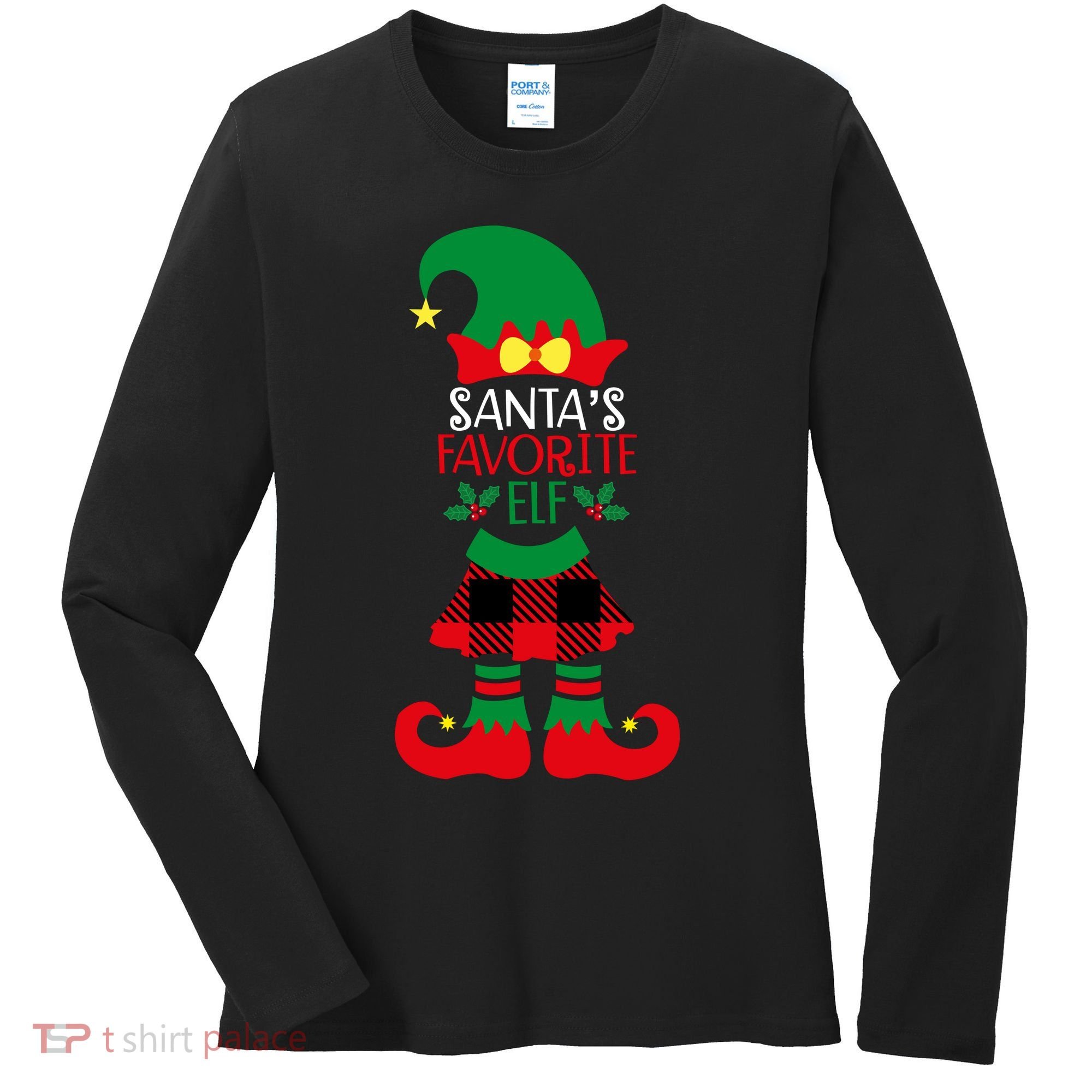Santa's Favorite Helper Women's Long Sleeve Shirt