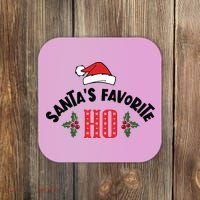 SantaS Favorite Ho Christmas Coaster thumb 0