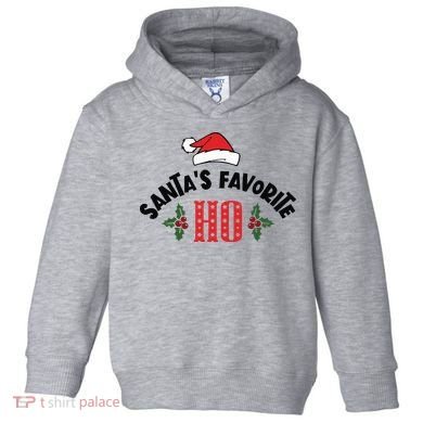 SantaS Favorite Ho Christmas Toddler Hoodie