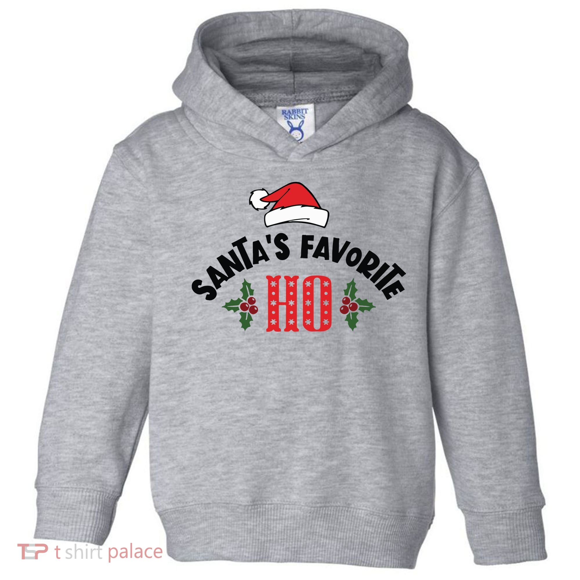 SantaS Favorite Ho Christmas Toddler Hoodie