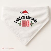 SantaS Favorite Ho Christmas USA-Made Doggie Bandana thumb 0