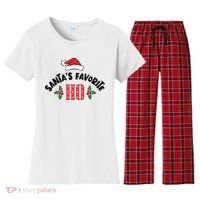 SantaS Favorite Ho Christmas Women's Flannel Pajama Set thumb 0