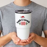 SantaS Favorite Ho Christmas Tumbler thumb 2