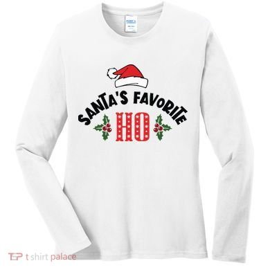 SantaS Favorite Ho Christmas Women's Long Sleeve Shirt