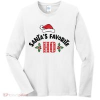SantaS Favorite Ho Christmas Women's Long Sleeve Shirt thumb 0