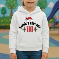 SantaS Favorite Ho Christmas Kids Hoodie thumb 3