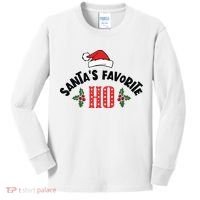 SantaS Favorite Ho Christmas Kids Long Sleeve Shirt thumb 0