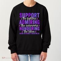 Support Fighters Honouring Taken Drug Overdose Awareness Women's Sweatshirt thumb 0
