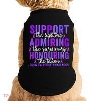Support Fighters Honouring Taken Drug Overdose Awareness Doggie Tank thumb 0