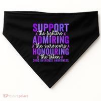 Support Fighters Honouring Taken Drug Overdose Awareness USA-Made Doggie Bandana thumb 0