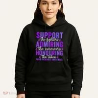 Support Fighters Honouring Taken Drug Overdose Awareness Hoodie thumb 5