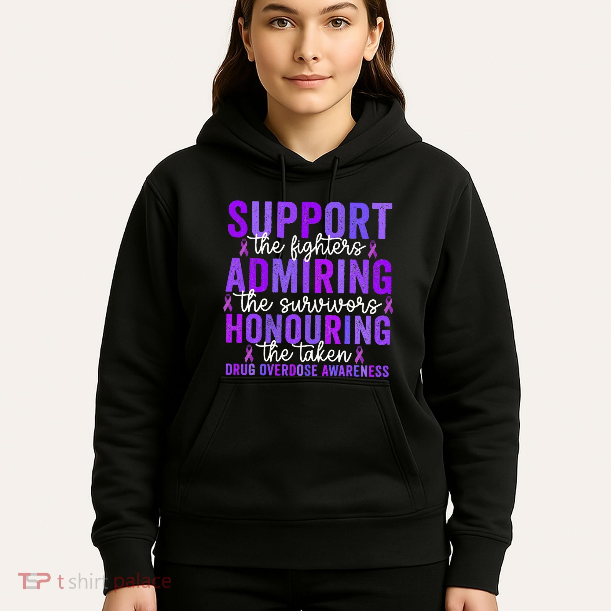 Support Fighters Honouring Taken Drug Overdose Awareness Hoodie