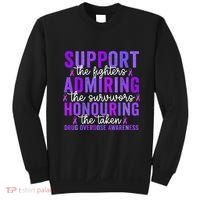 Support Fighters Honouring Taken Drug Overdose Awareness Sweatshirt thumb 0