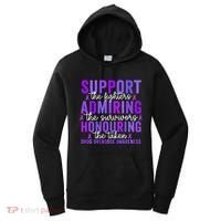 Support Fighters Honouring Taken Drug Overdose Awareness Women's Hoodie thumb 0