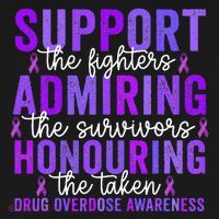 Support Fighters Honouring Taken Drug Overdose Awareness Women's Hoodie thumb 2