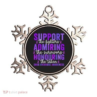 Support Fighters Honouring Taken Drug Overdose Awareness Ornament