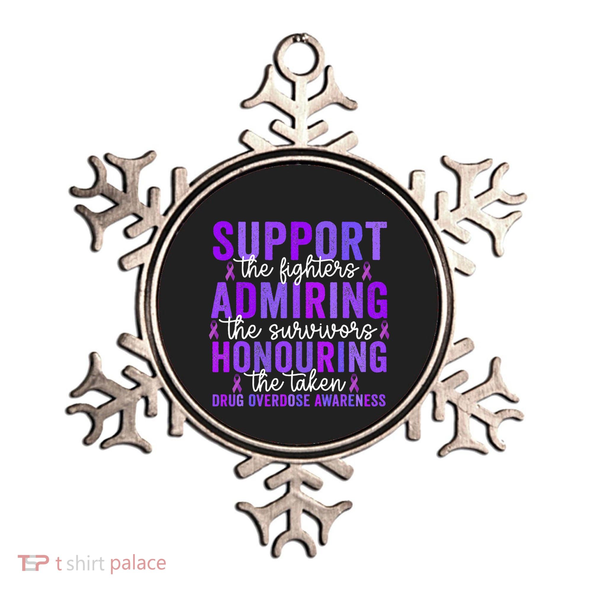 Support Fighters Honouring Taken Drug Overdose Awareness Ornament