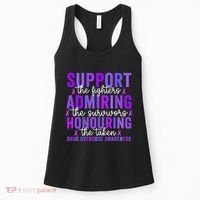 Support Fighters Honouring Taken Drug Overdose Awareness Women's Tank Top thumb 0