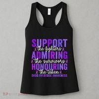 Support Fighters Honouring Taken Drug Overdose Awareness Women's Tank Top thumb 3