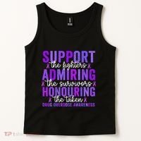 Support Fighters Honouring Taken Drug Overdose Awareness Tank Top thumb 2