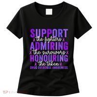 Support Fighters Honouring Taken Drug Overdose Awareness Women's T-Shirt thumb 0
