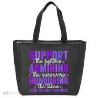 Support Fighters Honouring Taken Drug Overdose Awareness Tote Bag thumb 0