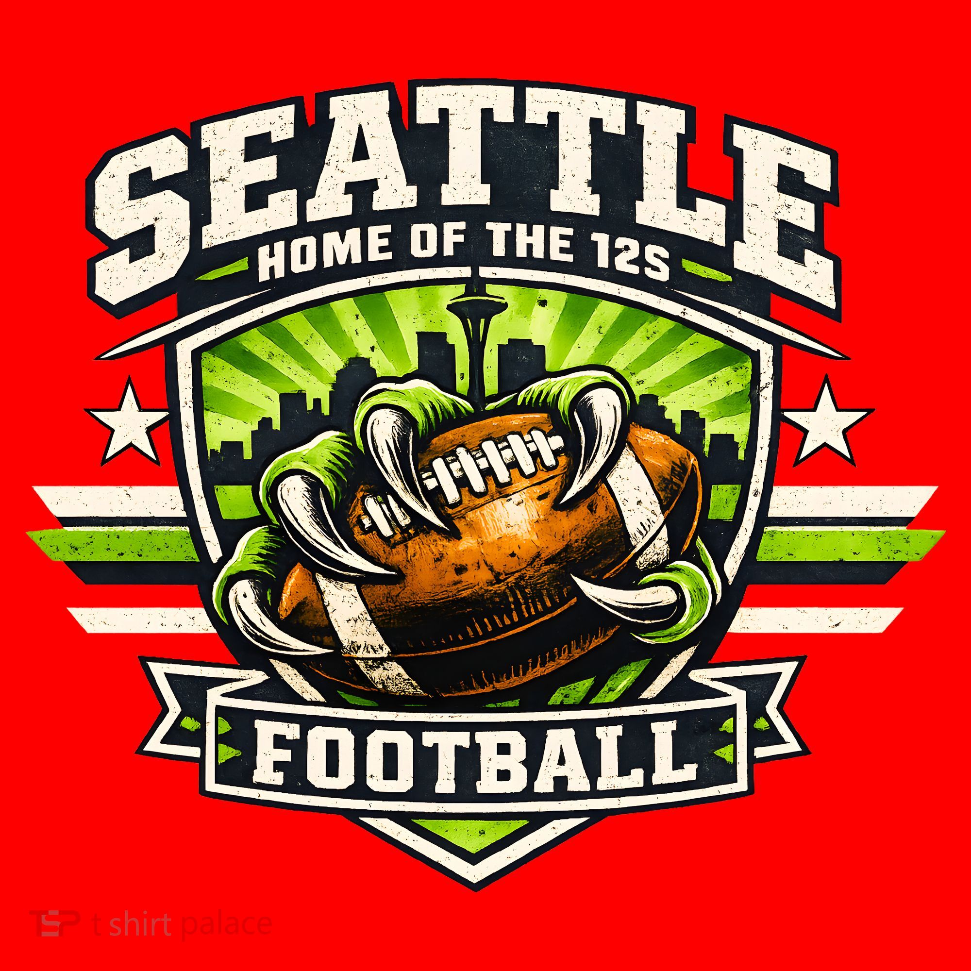 Seattle Football Home Of The 12s Santa Hat