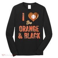 San Francisco I Love The Orange And Black Baseball Long Sleeve Shirt thumb 0