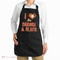 San Francisco I Love The Orange And Black Baseball Apron thumb 2