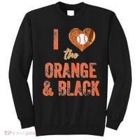 San Francisco I Love The Orange And Black Baseball Sweatshirt thumb 0