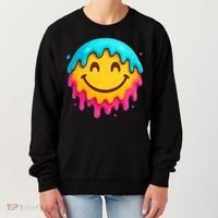 Smile Face Ice-Cream Drip Women's Sweatshirt thumb 0
