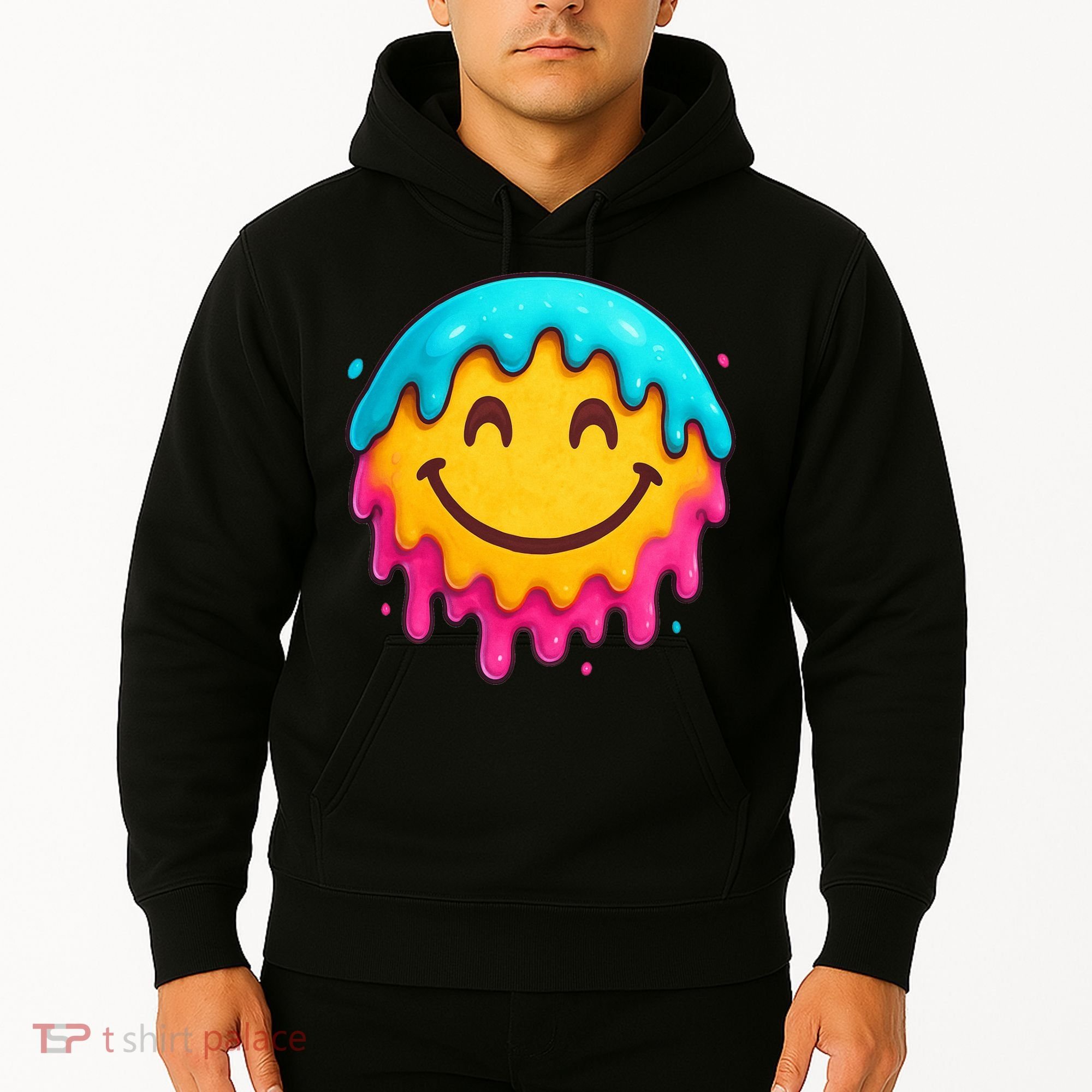 Smile Face Ice-Cream Drip Hoodie