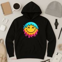 Smile Face Ice-Cream Drip Hoodie thumb 3