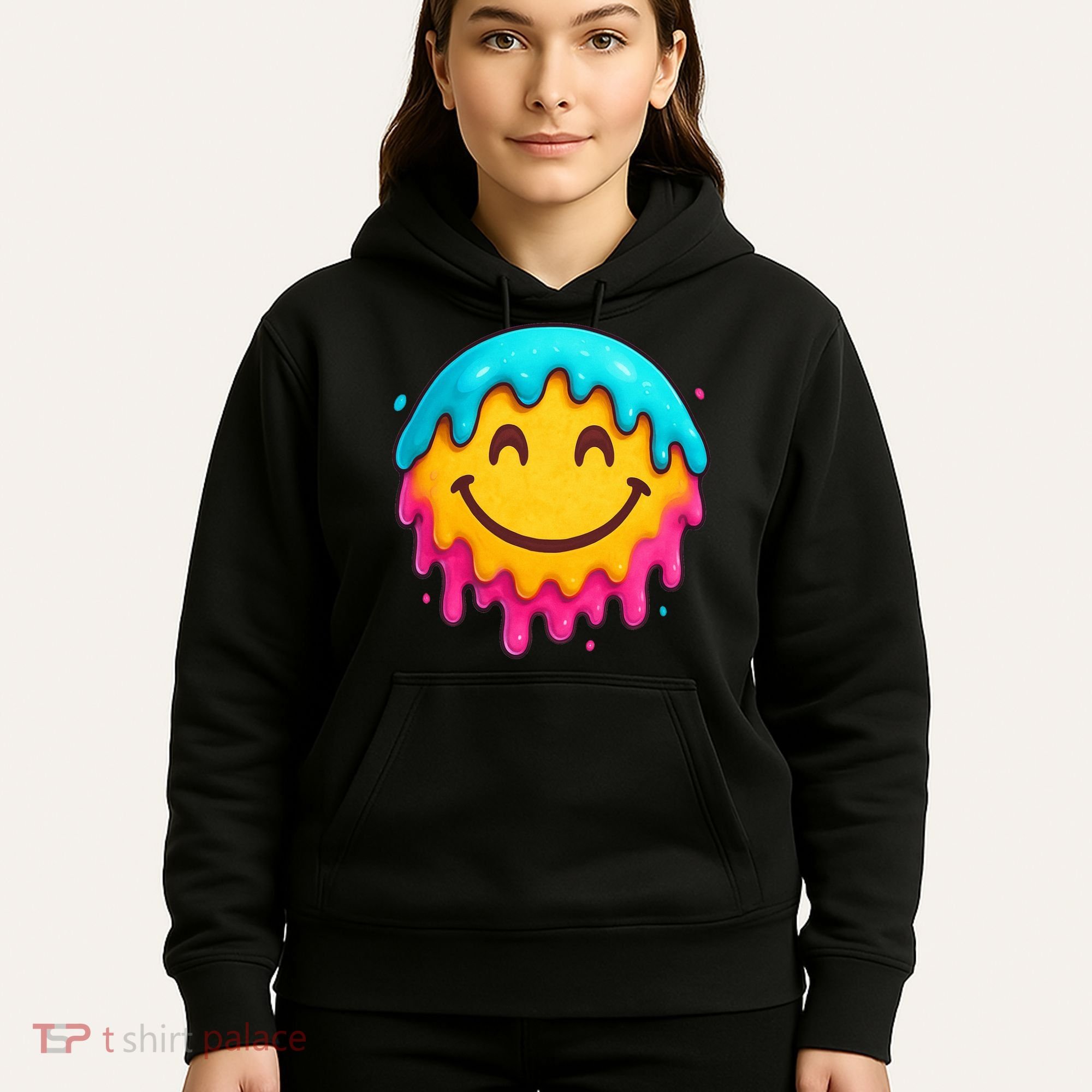Smile Face Ice-Cream Drip Hoodie