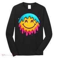 Smile Face Ice-Cream Drip Long Sleeve Shirt thumb 0