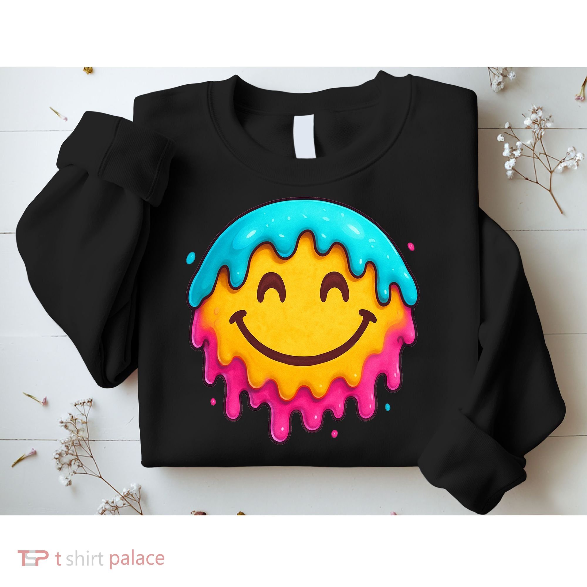 Smile Face Ice-Cream Drip Sweatshirt
