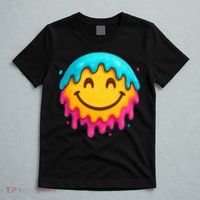 Smile Face Ice-Cream Drip T-Shirt thumb 5