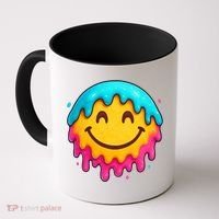 Smile Face Ice-Cream Drip Coffee Mug thumb 0