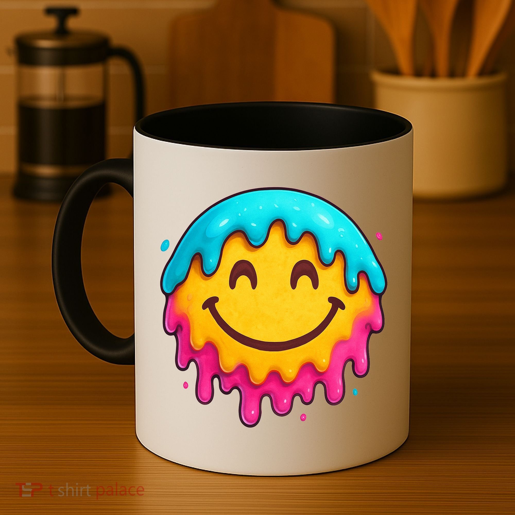 Smile Face Ice-Cream Drip Coffee Mug