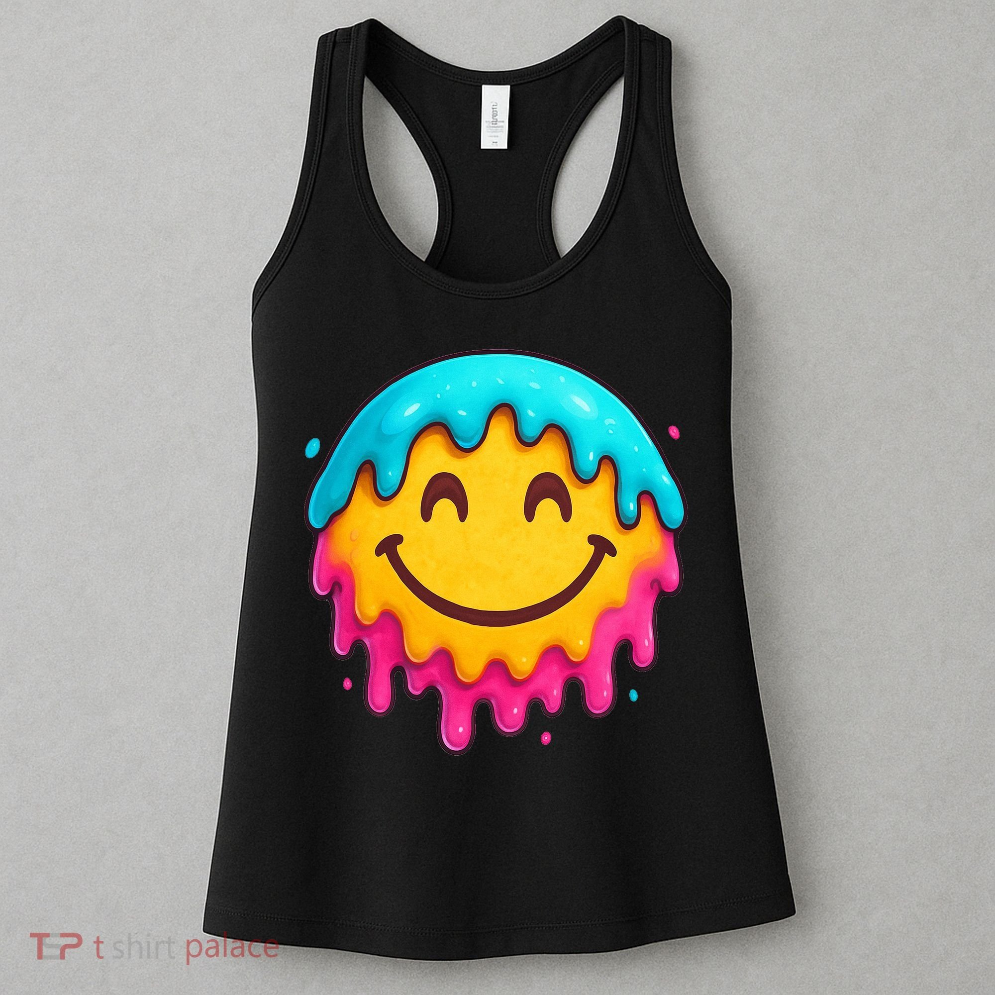 Smile Face Ice-Cream Drip Women's Tank Top