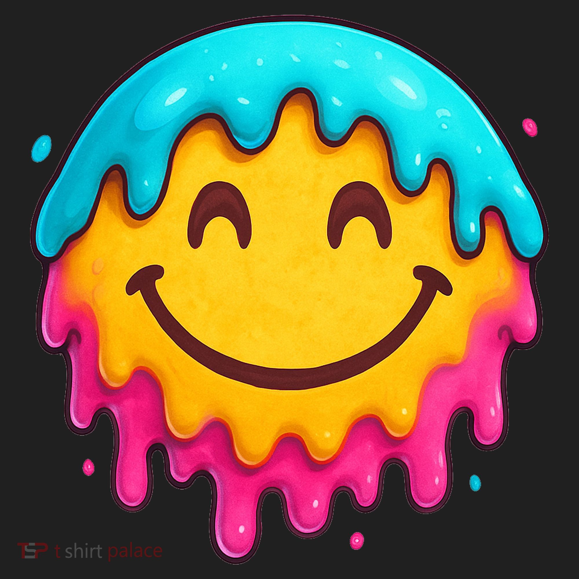 Smile Face Ice-Cream Drip Hat