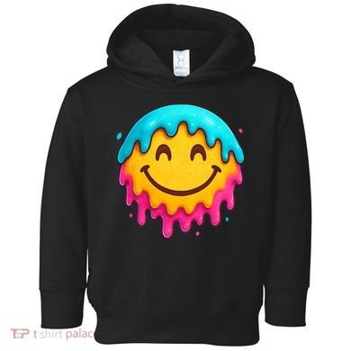 Smile Face Ice-Cream Drip Toddler Hoodie