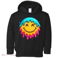 Smile Face Ice-Cream Drip Toddler Hoodie thumb 0