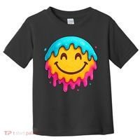 Smile Face Ice-Cream Drip Toddler T-Shirt thumb 0
