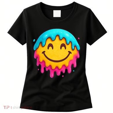 Smile Face Ice-Cream Drip Women's T-Shirt