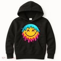 Smile Face Ice-Cream Drip Kids Hoodie thumb 0