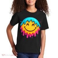 Smile Face Ice-Cream Drip Kids T-Shirt thumb 2